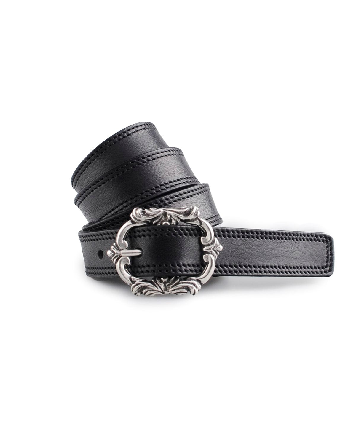 Ornate Western Belt Black