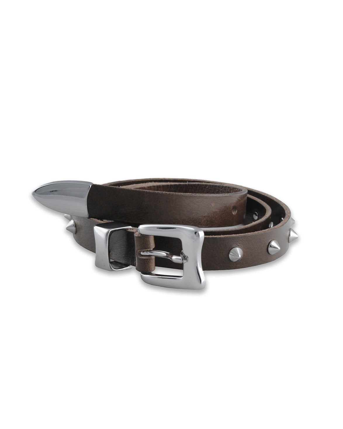 Rivet Belt Dusted Brown