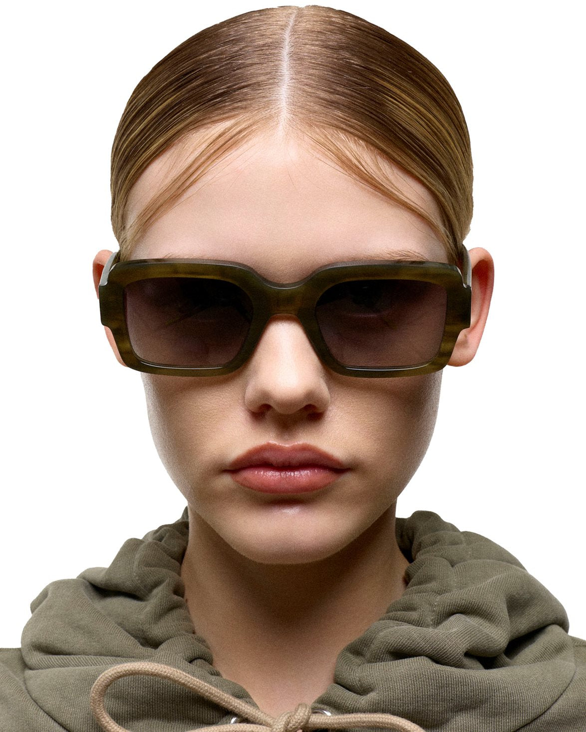Apollo Green Demi Grey Gradient Lens