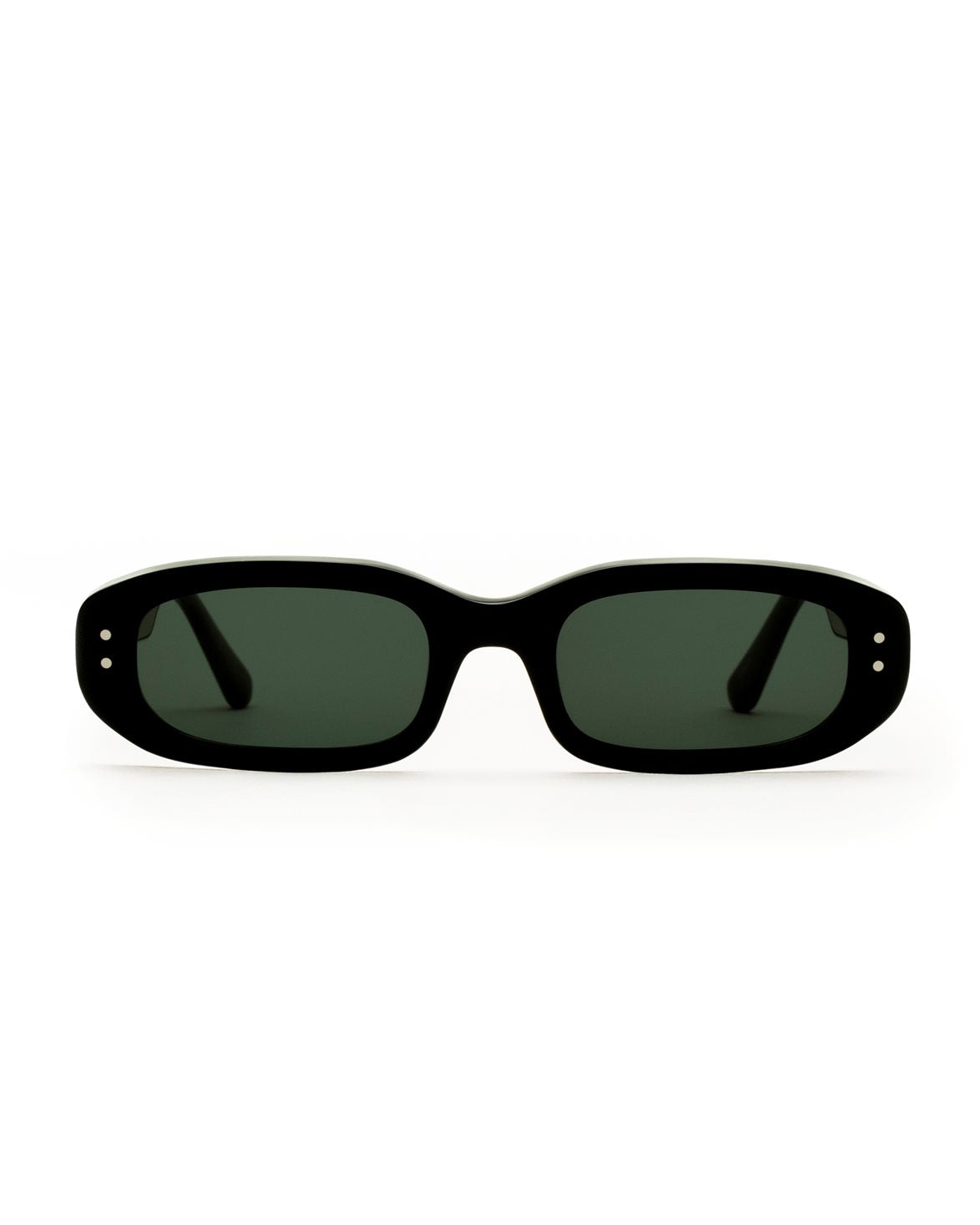 April Black Green Solid Lens