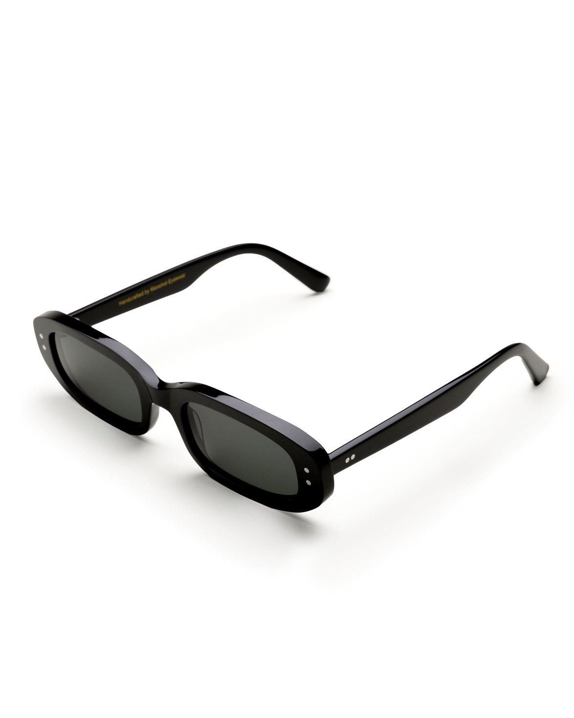 April Black Green Solid Lens