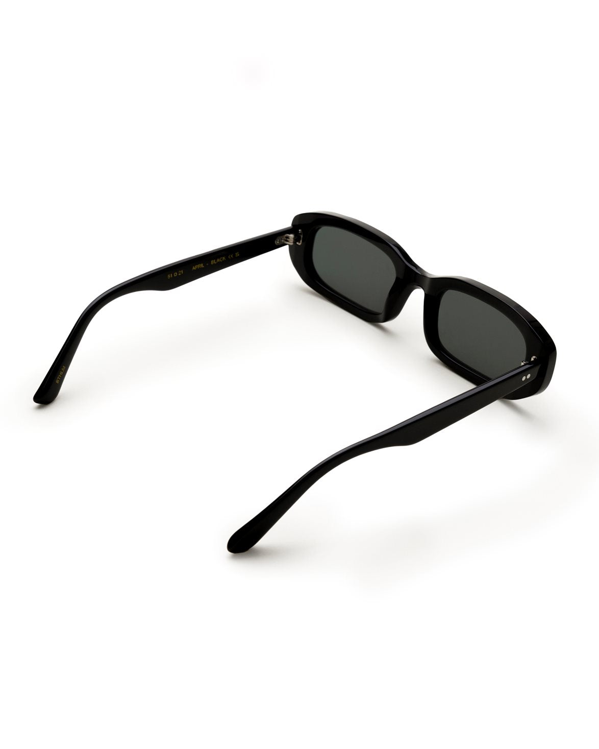 April Black Green Solid Lens