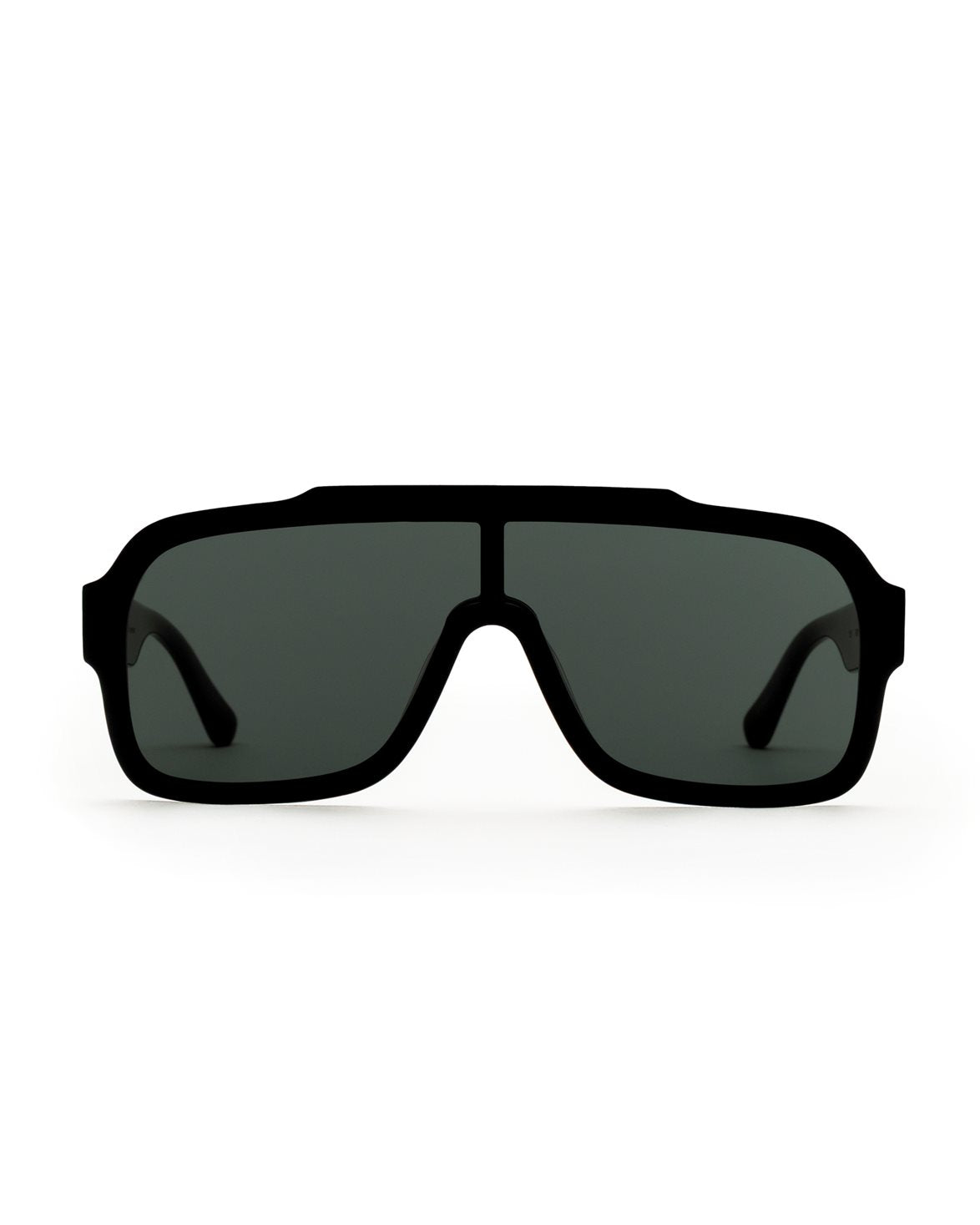 Aspen Black Green Solid Lens