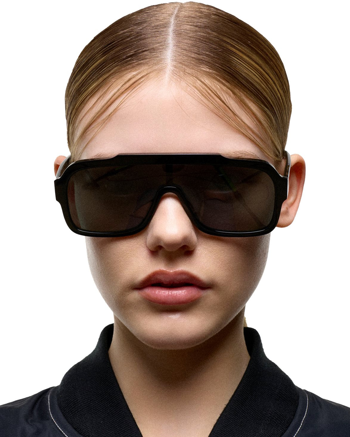 Aspen Black Green Solid Lens