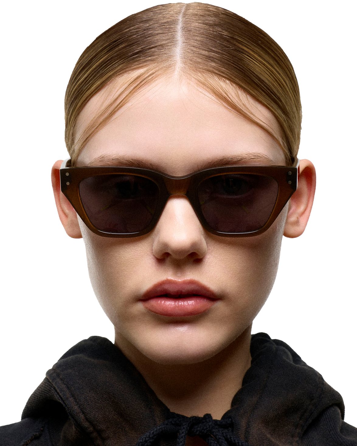 Memphis Chocolate Grey Solid Lens