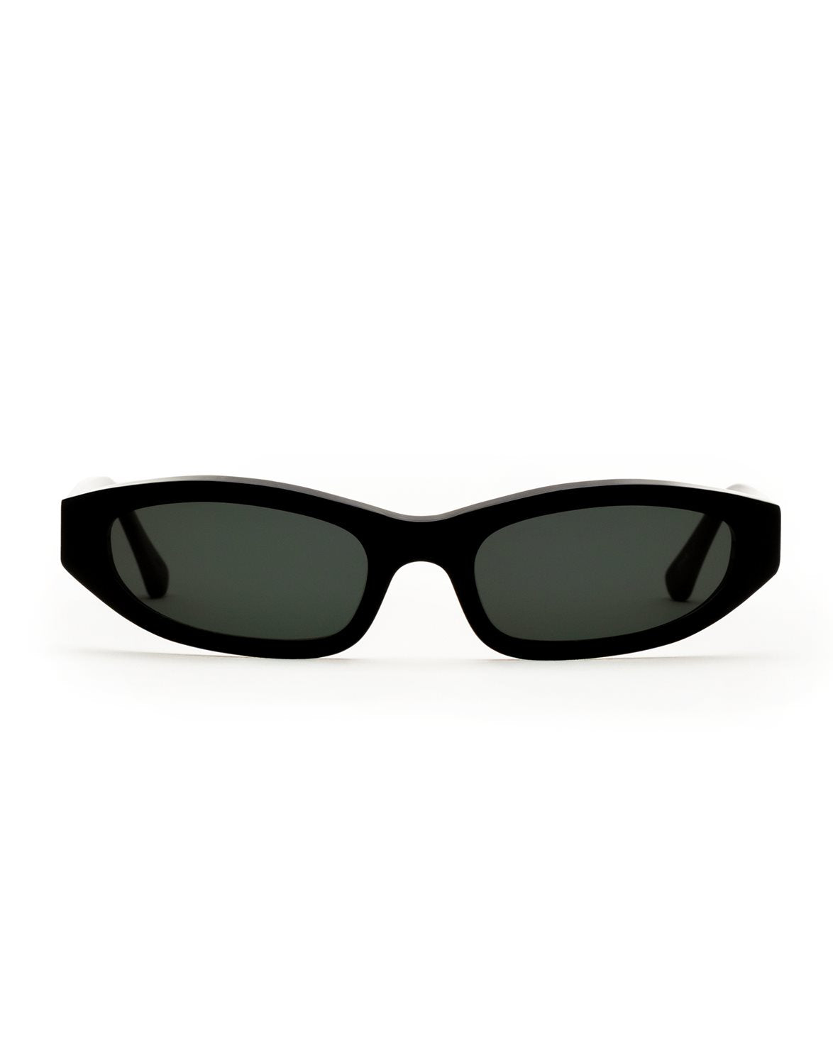 Miles Black Green Solid Lens