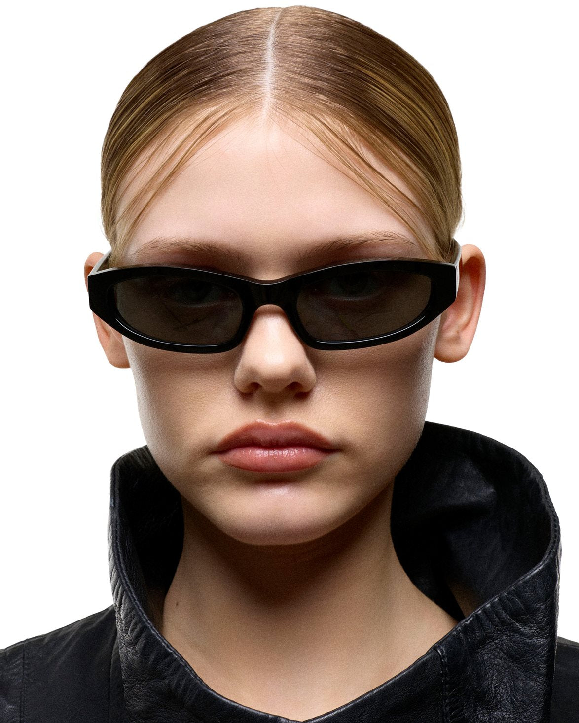 Miles Black Green Solid Lens