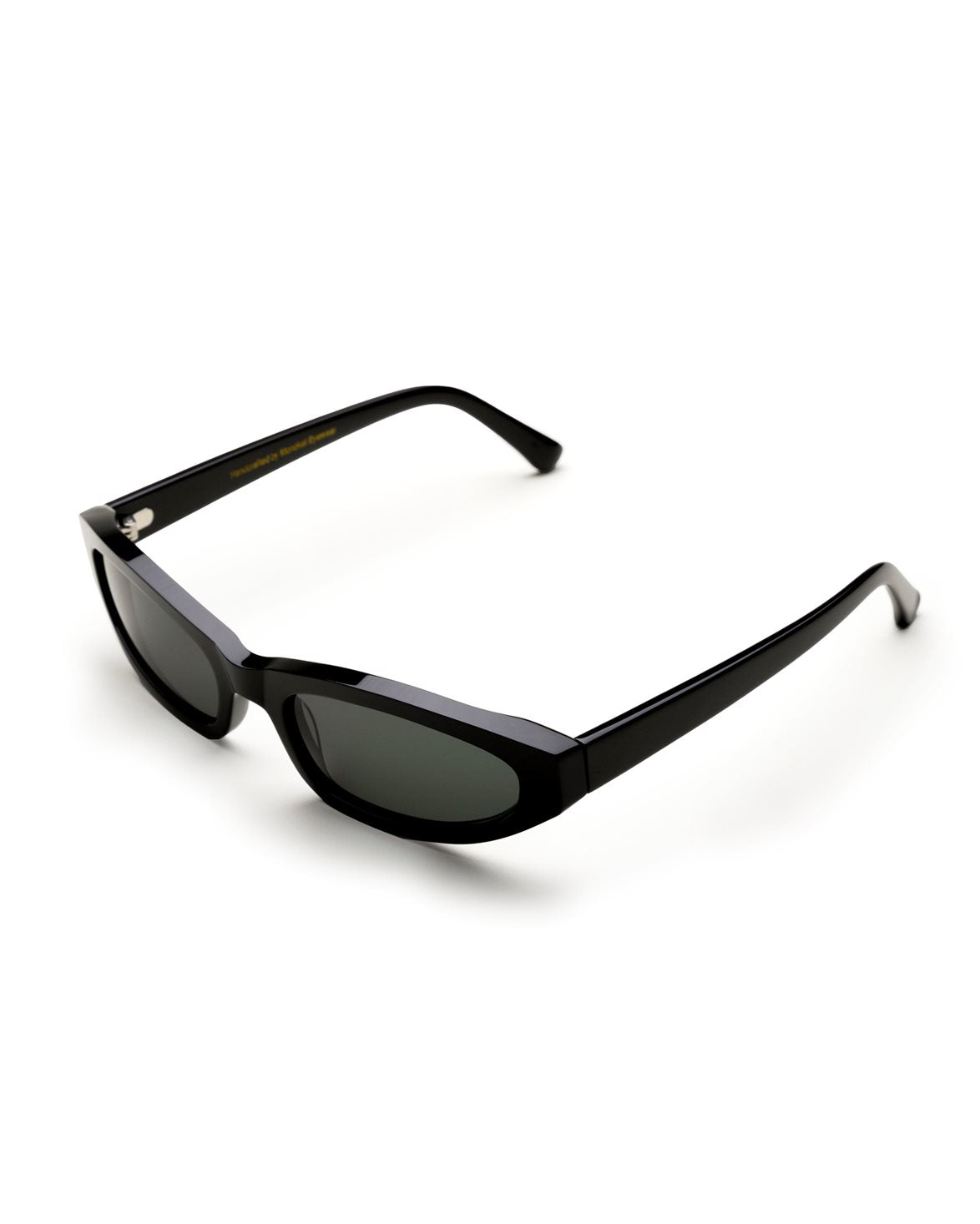Miles Black Green Solid Lens