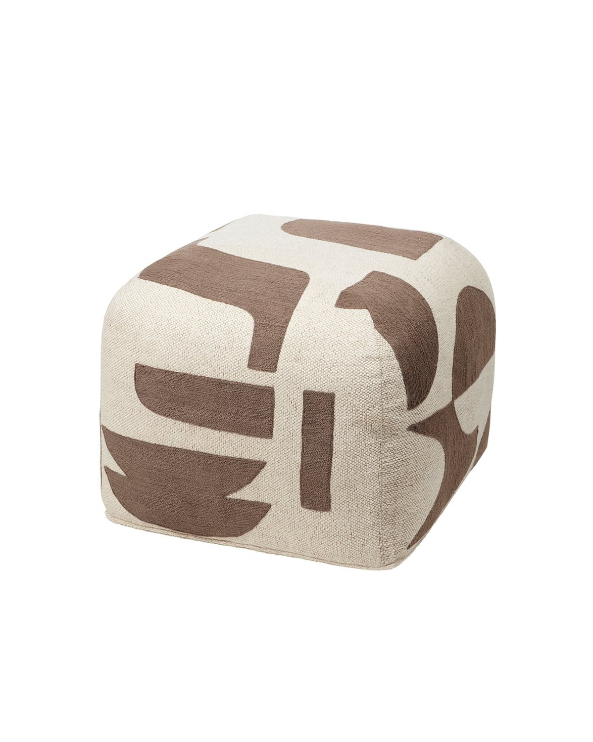 Mundo Poufs Kangaroo Brown/Light Beige