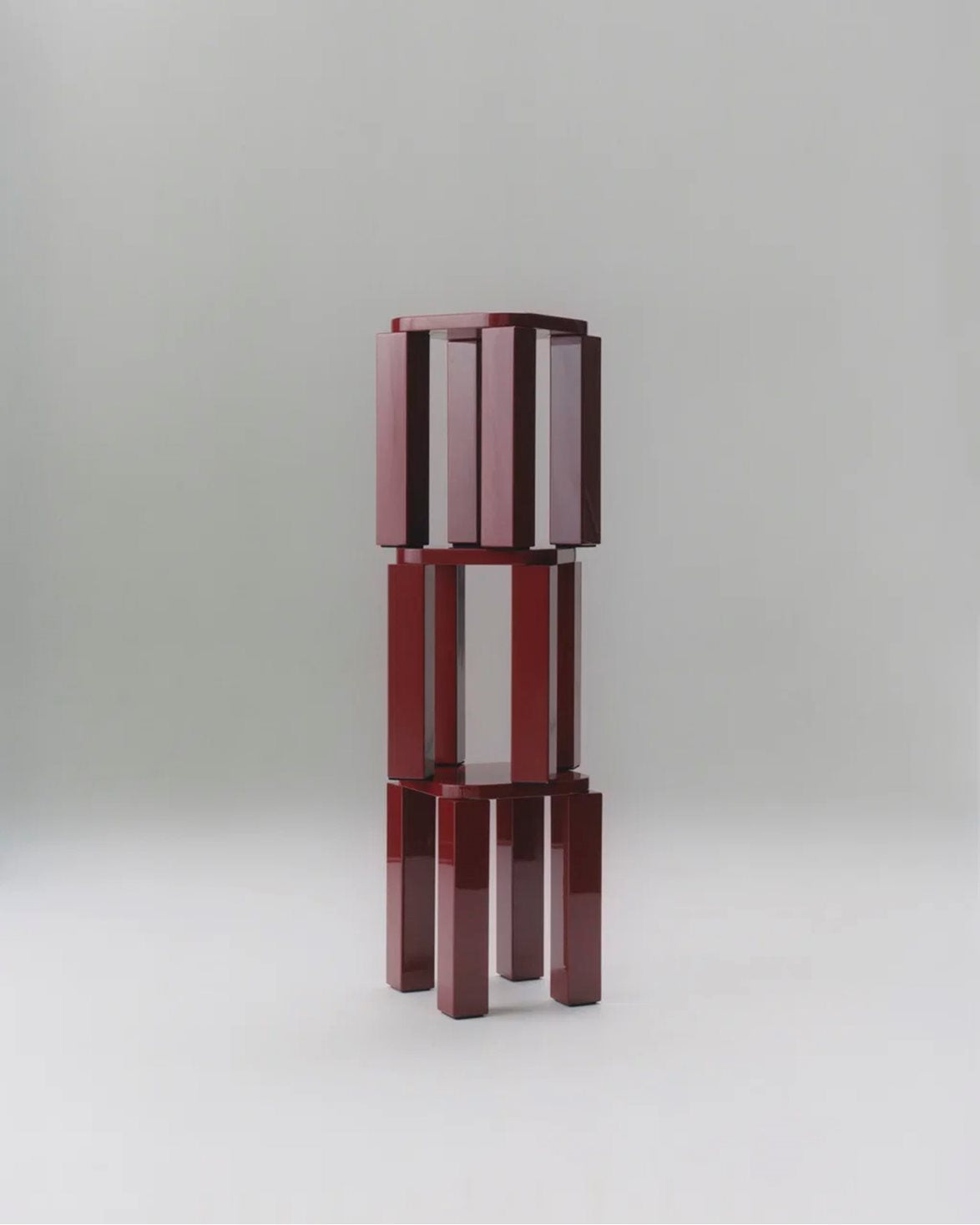 Atlas Stool Burgundy