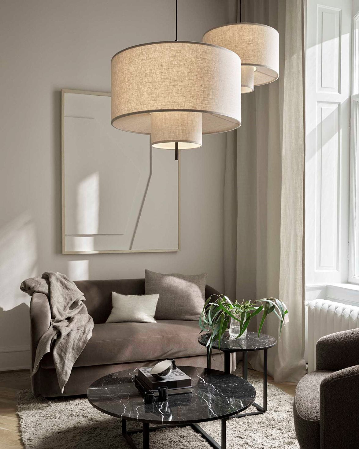 Margin Pendant Lamp Ø50 Cm Beige