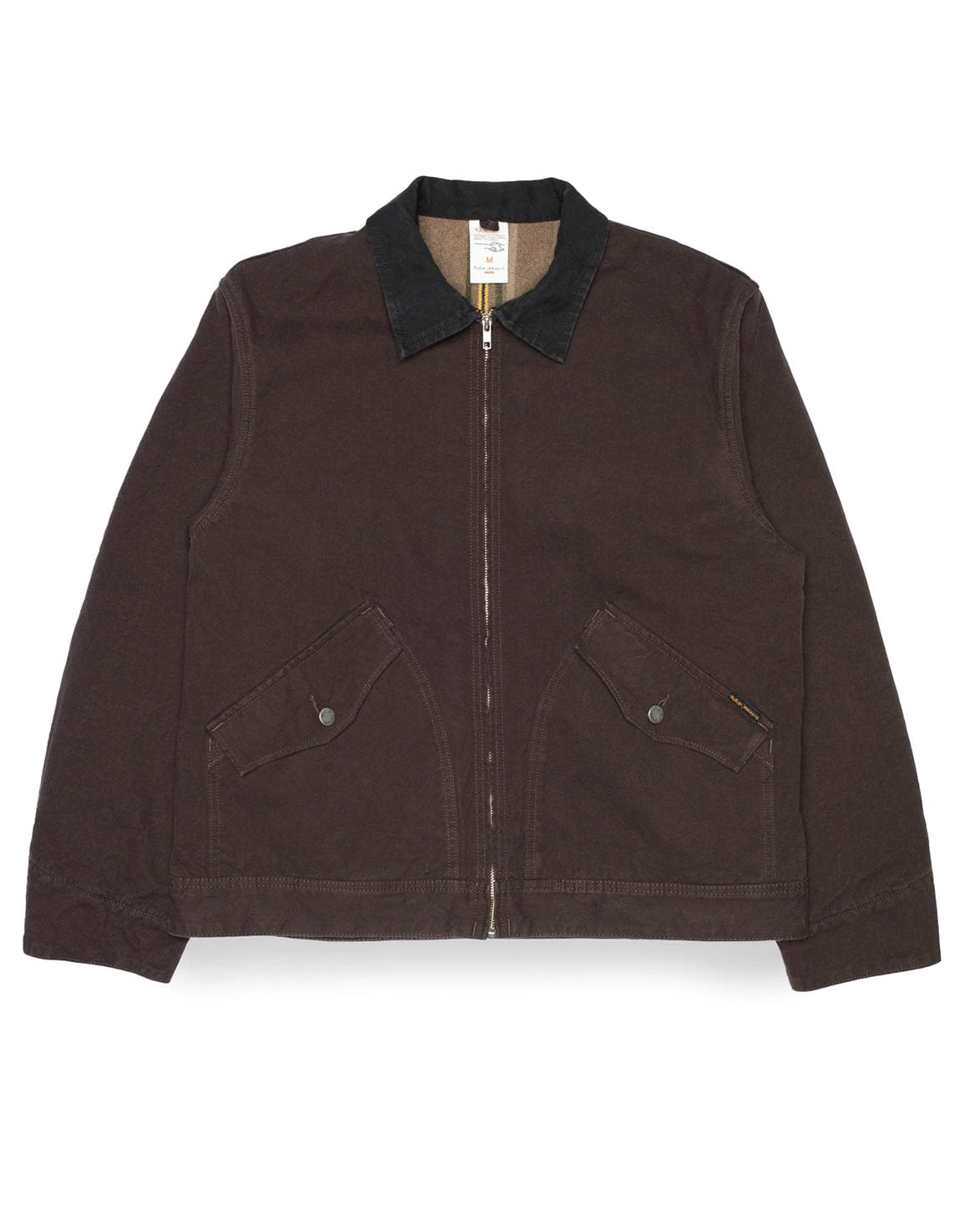 Blake Zip Jacket Duck Canvas Dark Brown