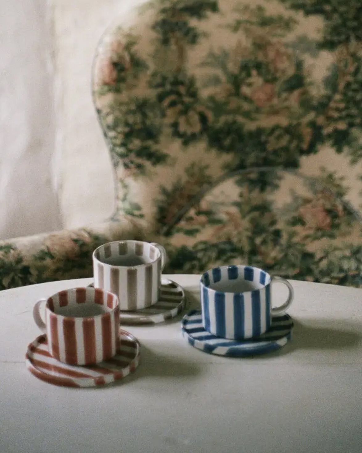 Monica Cup & Saucer Blue