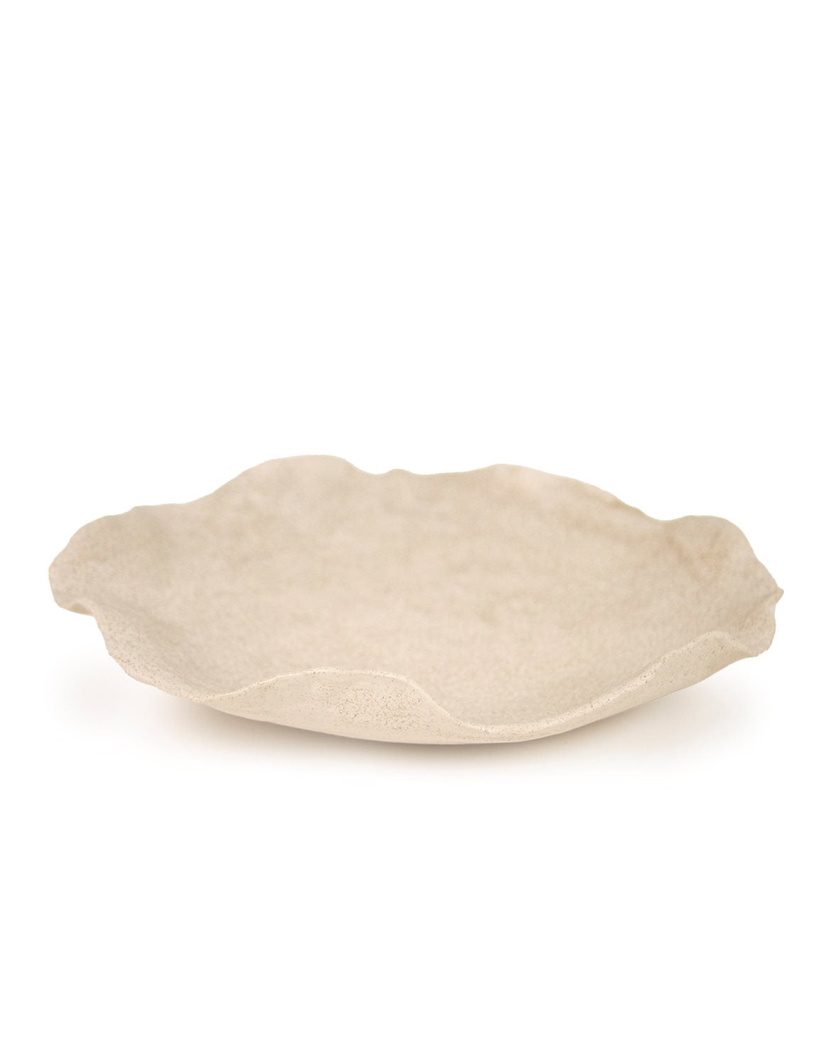 Shell Serving Plate Large Sand