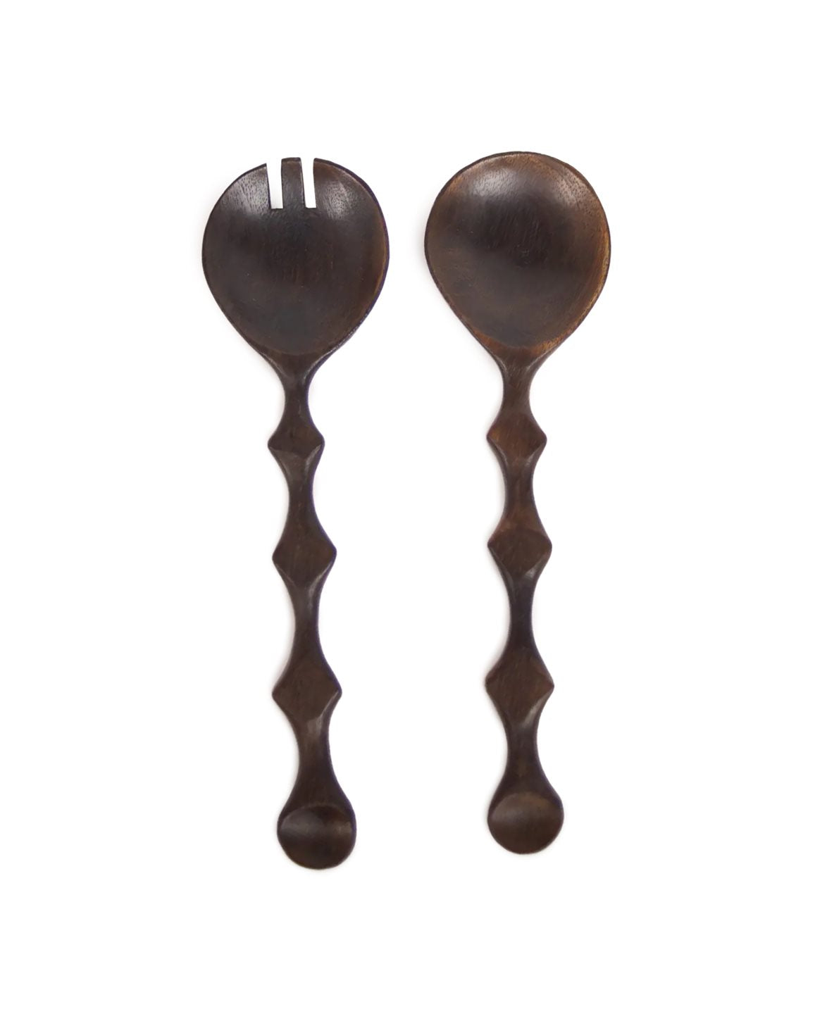 Zander Salad Set Dark Brown