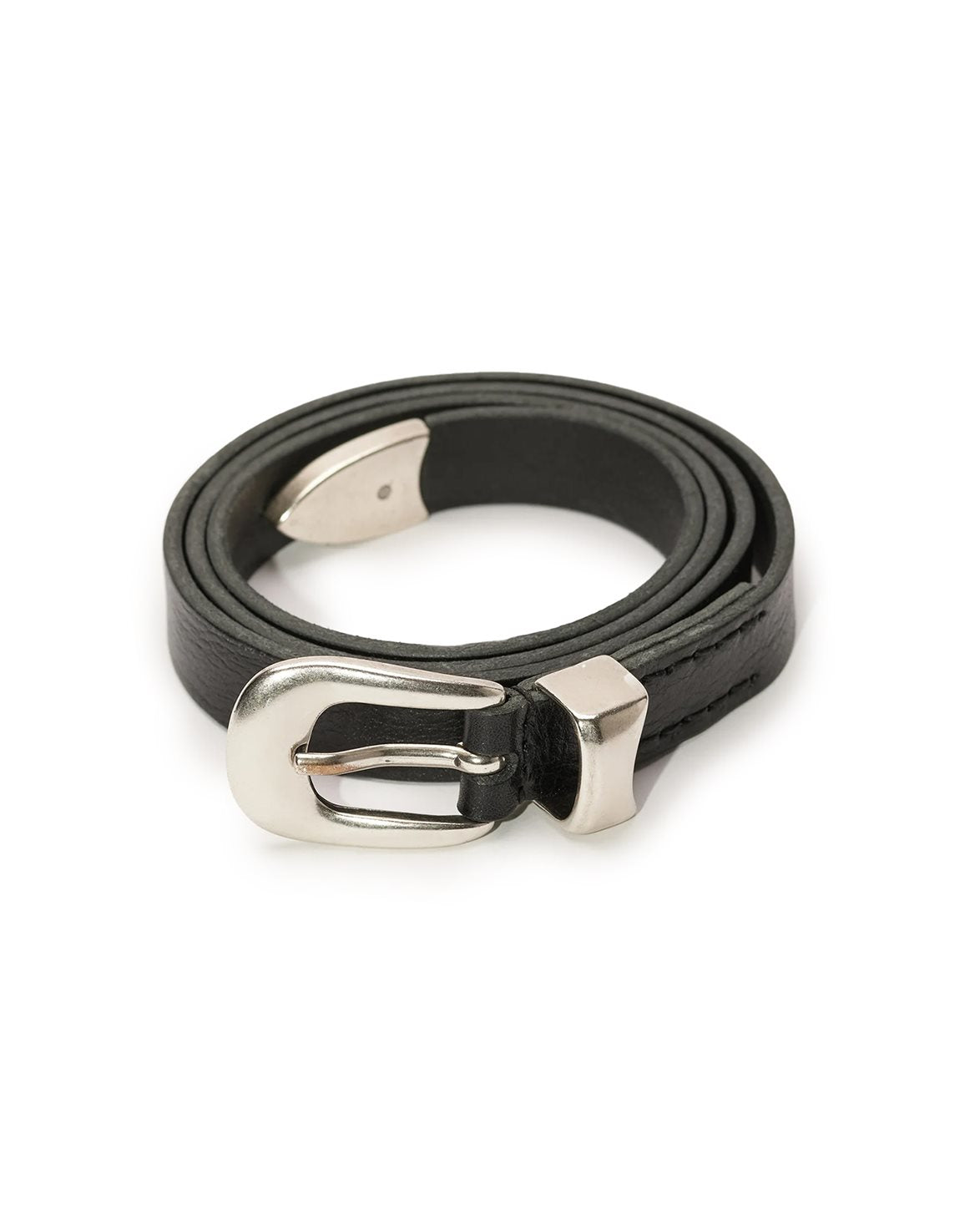 2 Cm Belt Black Leather