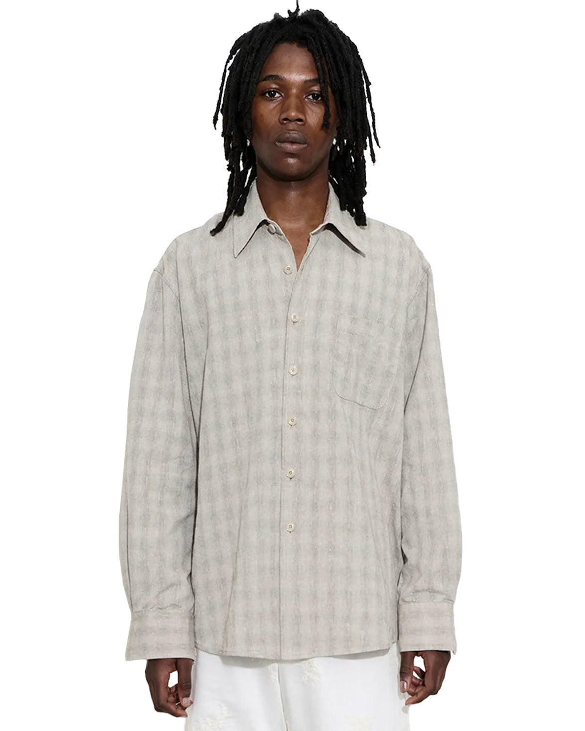 Above Shirt Sage Trail Check Dryline Weave