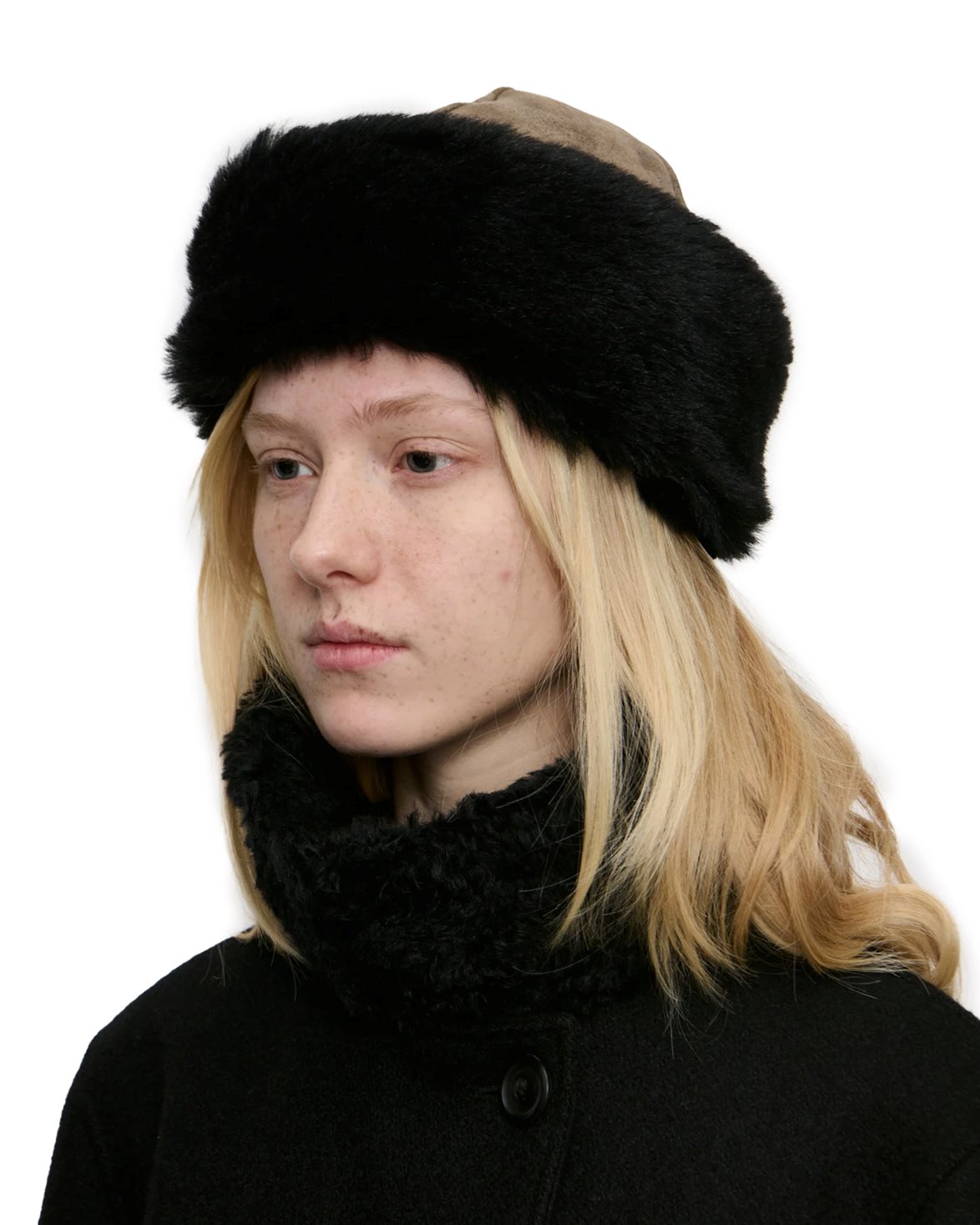 Blizzard Hat Smoky Black Dry Shearling