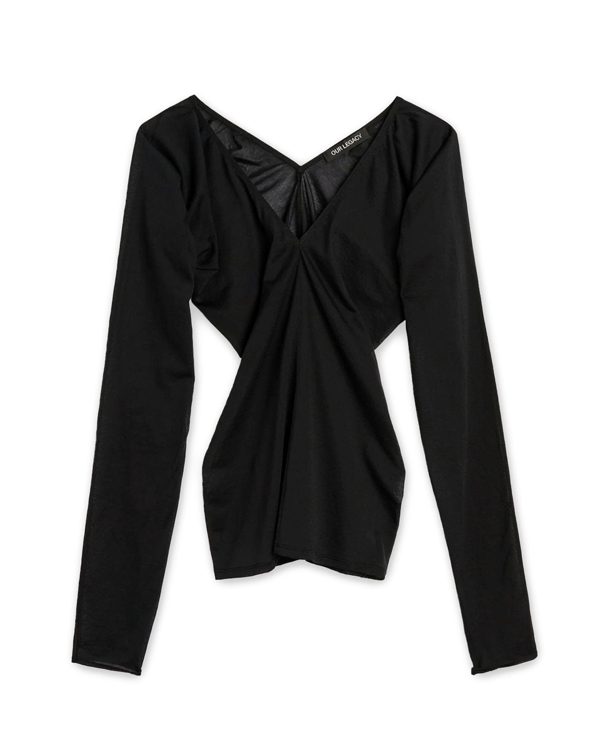 Cheer V Neck Black Stocking Jersey
