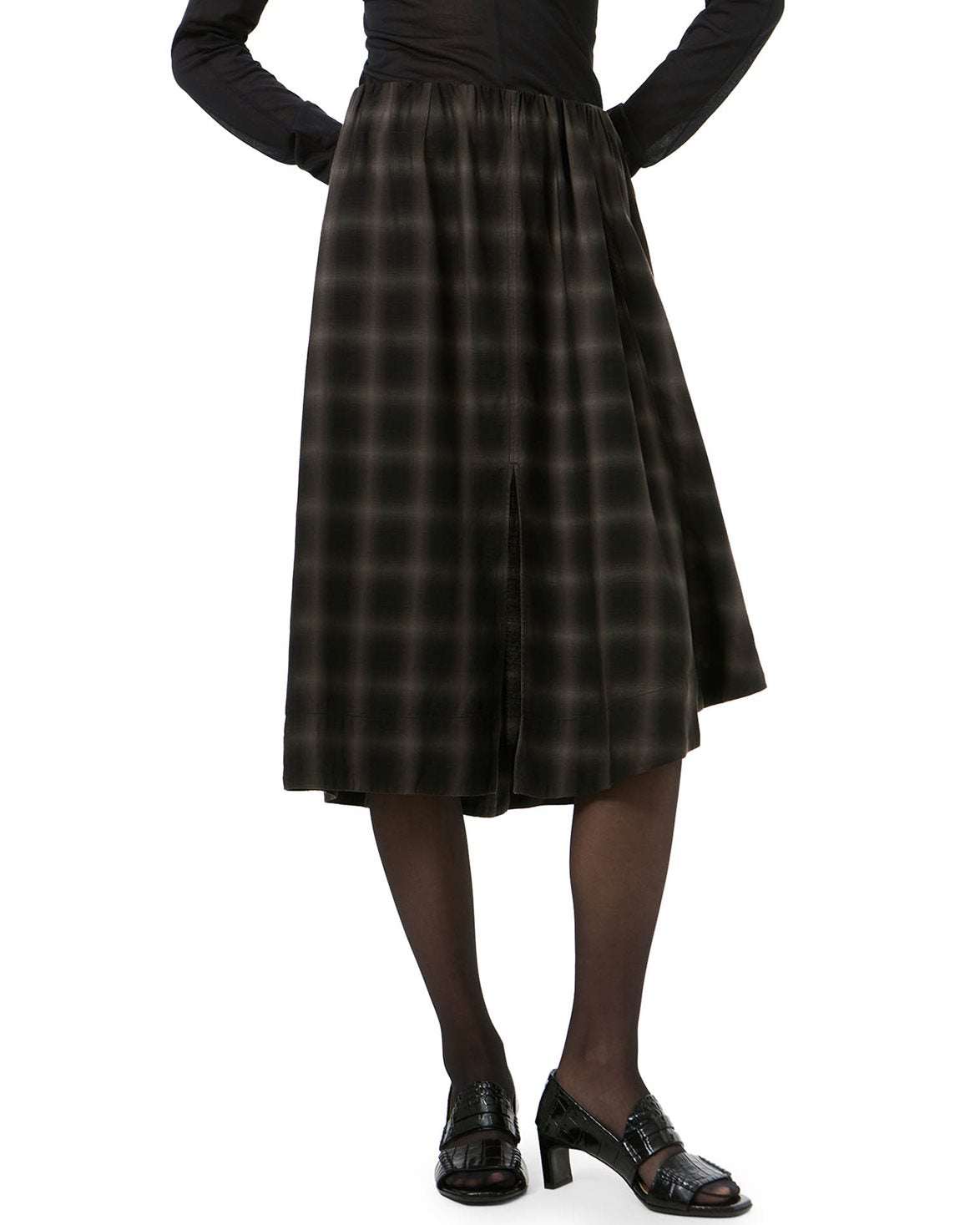 Fan Skirt El Paso Check Saloon Tencel