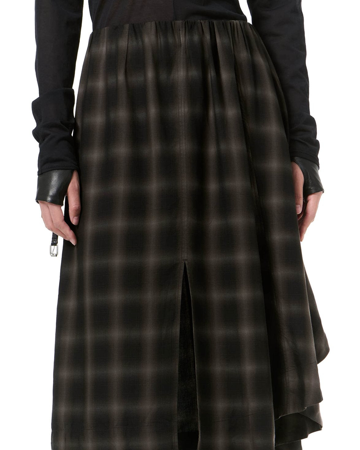 Fan Skirt El Paso Check Saloon Tencel