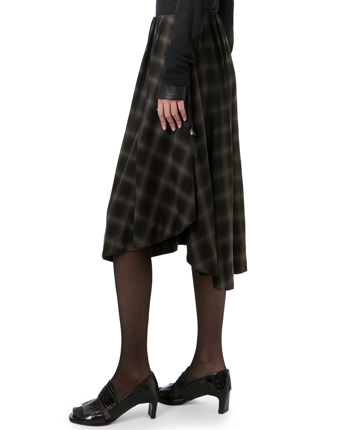 Fan Skirt El Paso Check Saloon Tencel