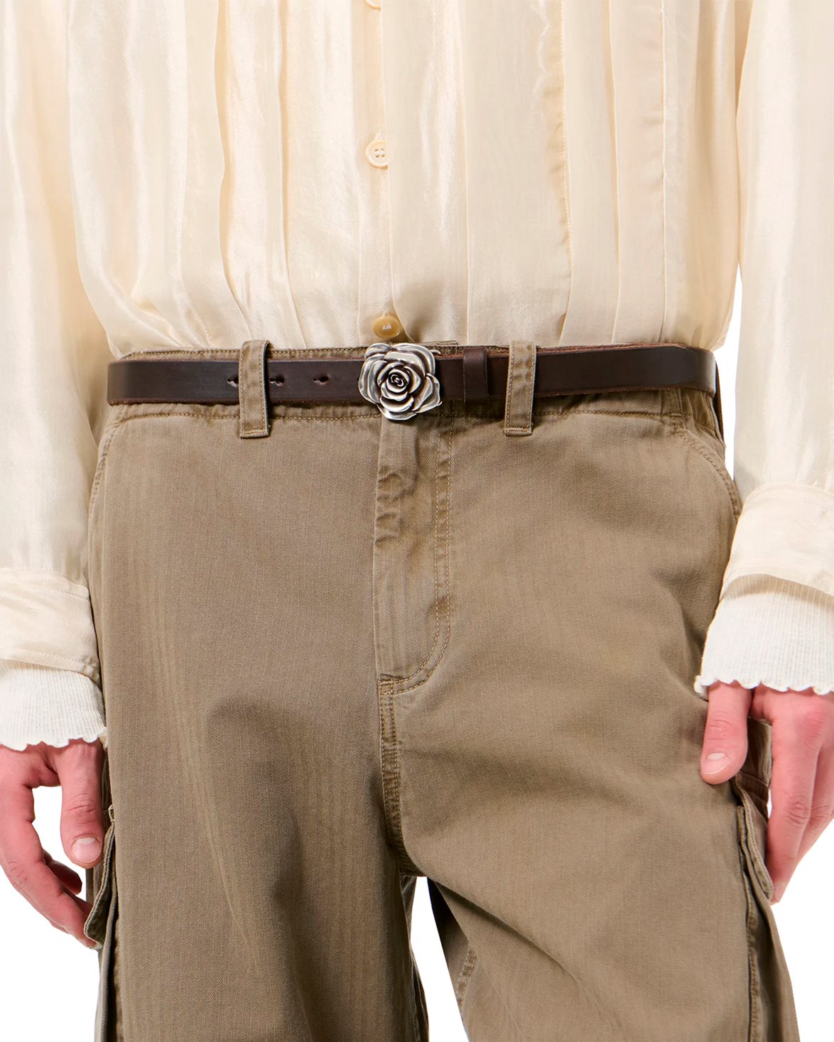 Rose Belt Ebenholz Matte Bullhide