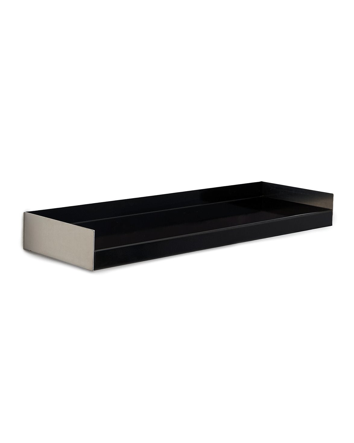 Kompakt Shelf Raw Aluminum/Black Gloss