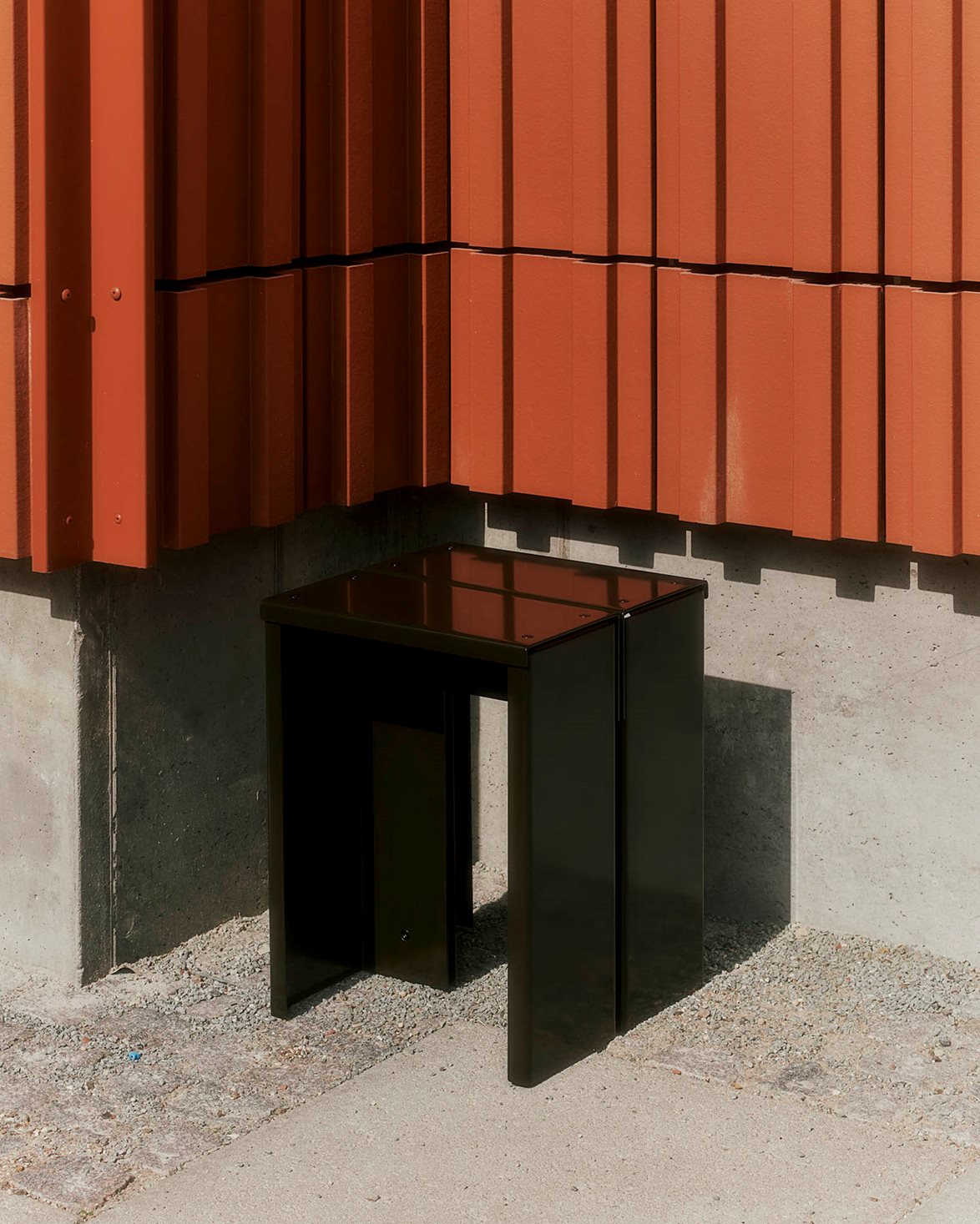 Re-Work Stool Dark Olive Gloss