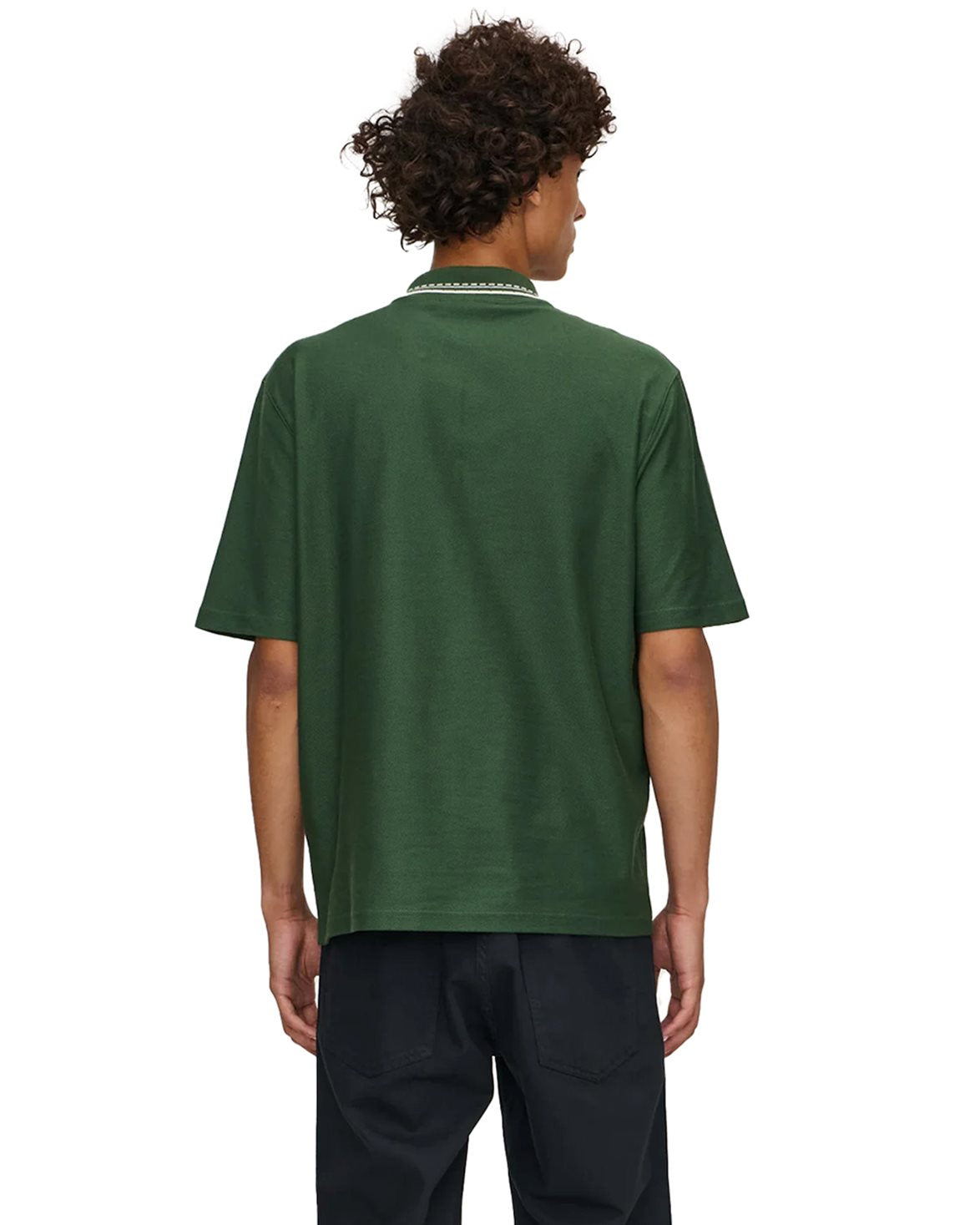 Panel Zip Polo Green
