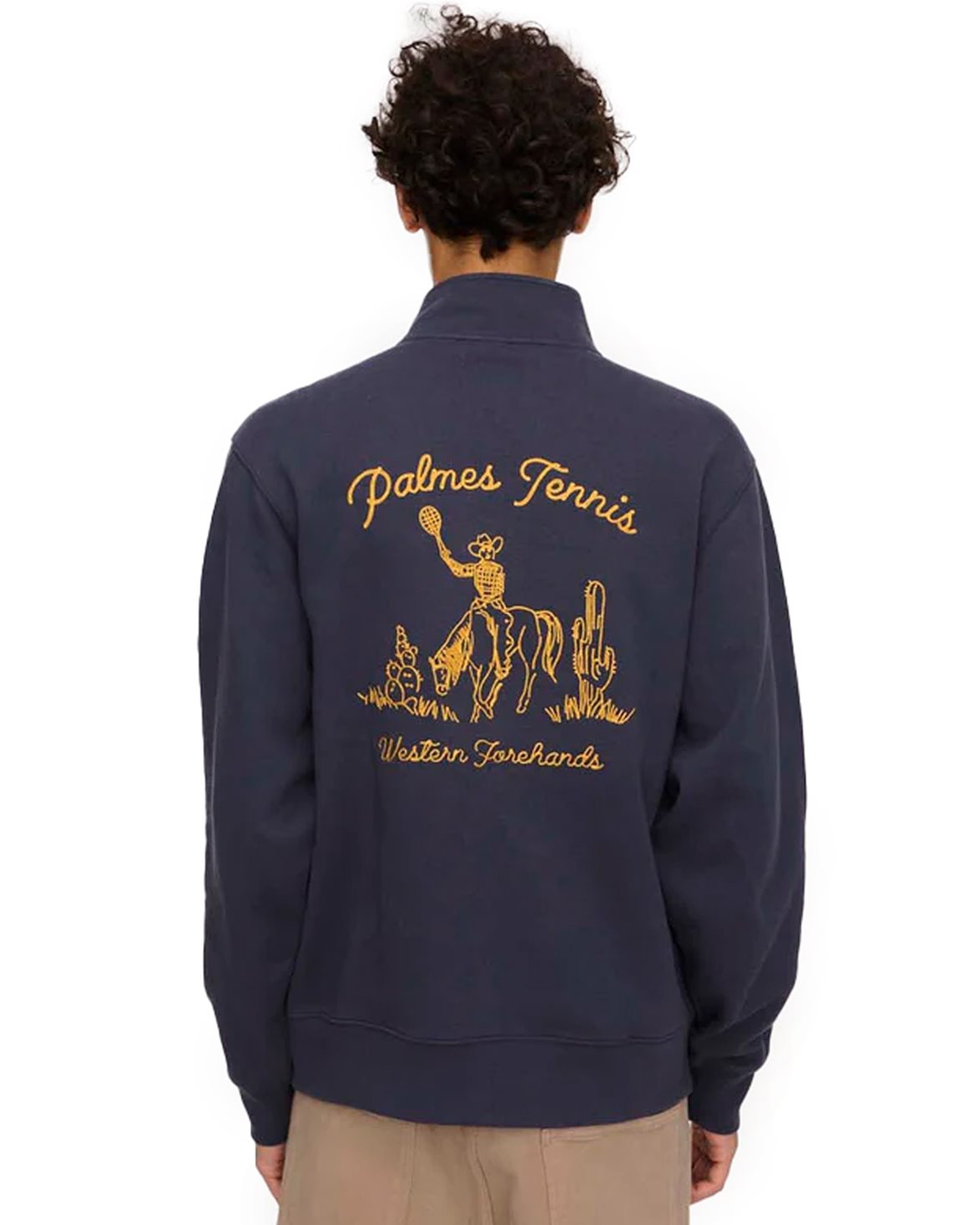 Western Zip Sweatshirt Navy