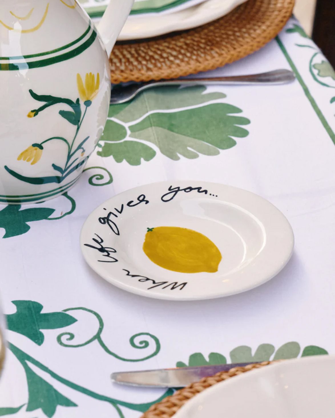 Lemon Tapas Plate Yellow