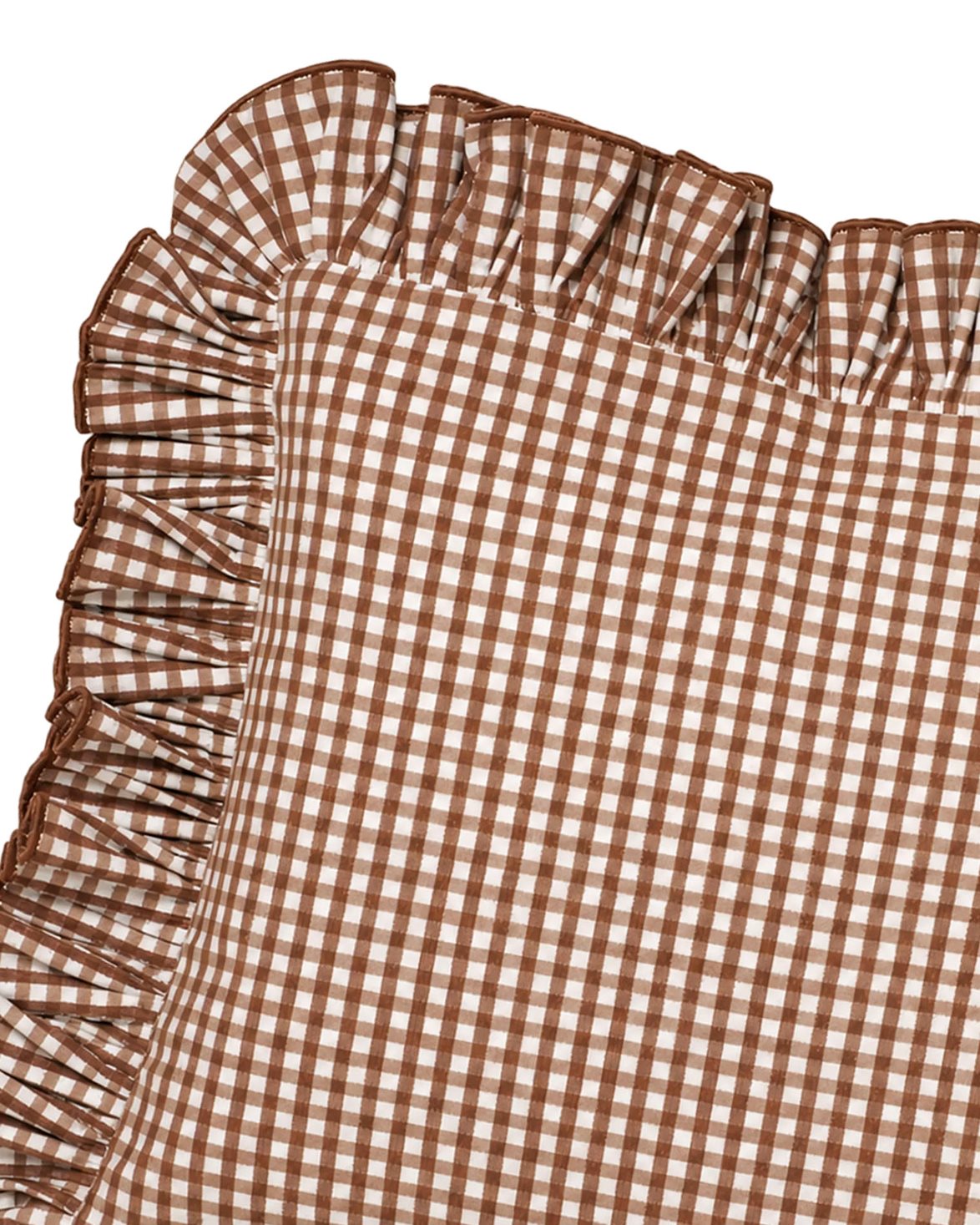 Vichy Cushion Cover 40X40 Brown
