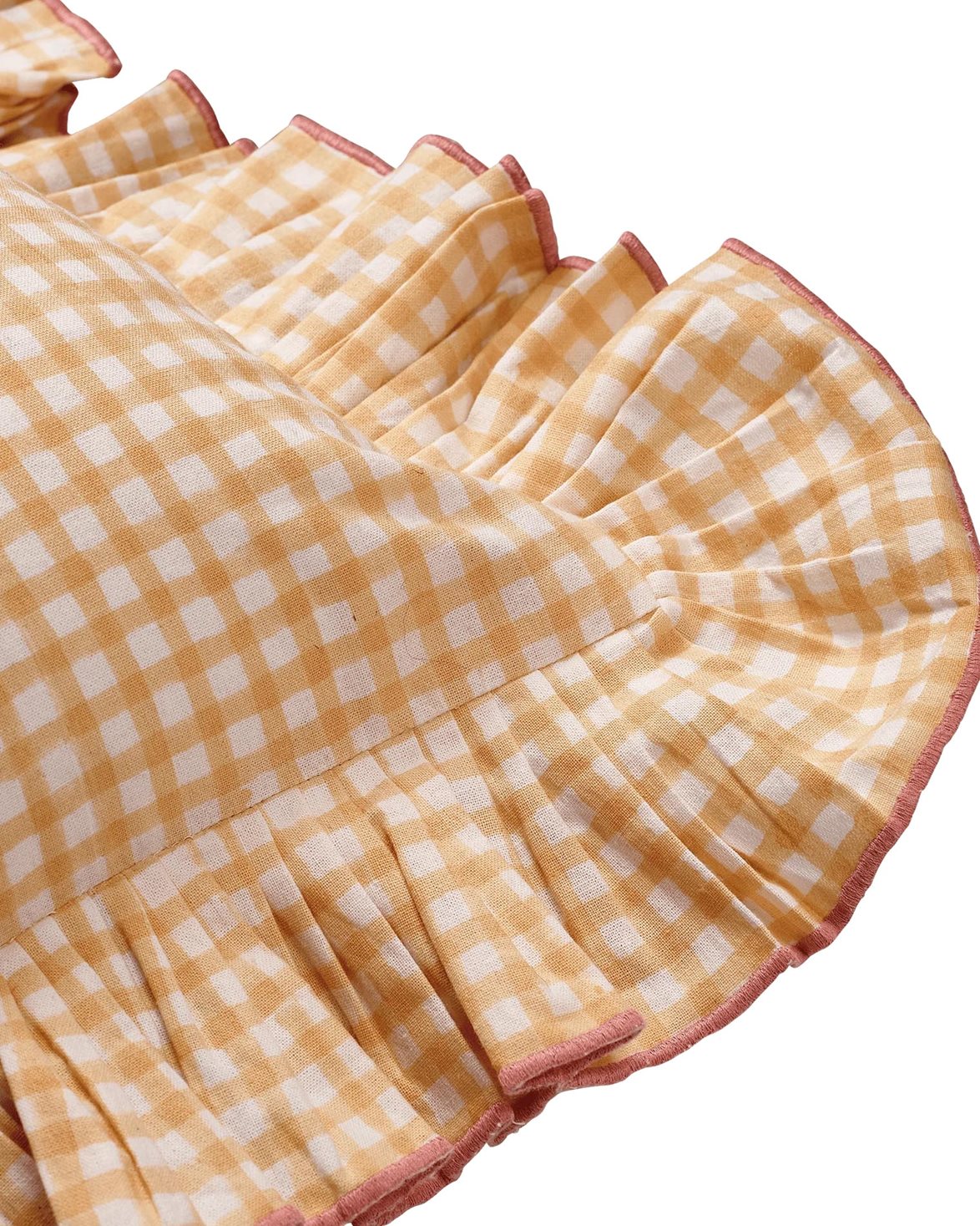 Vichy Cushion Cover 40X40 Light Yellow