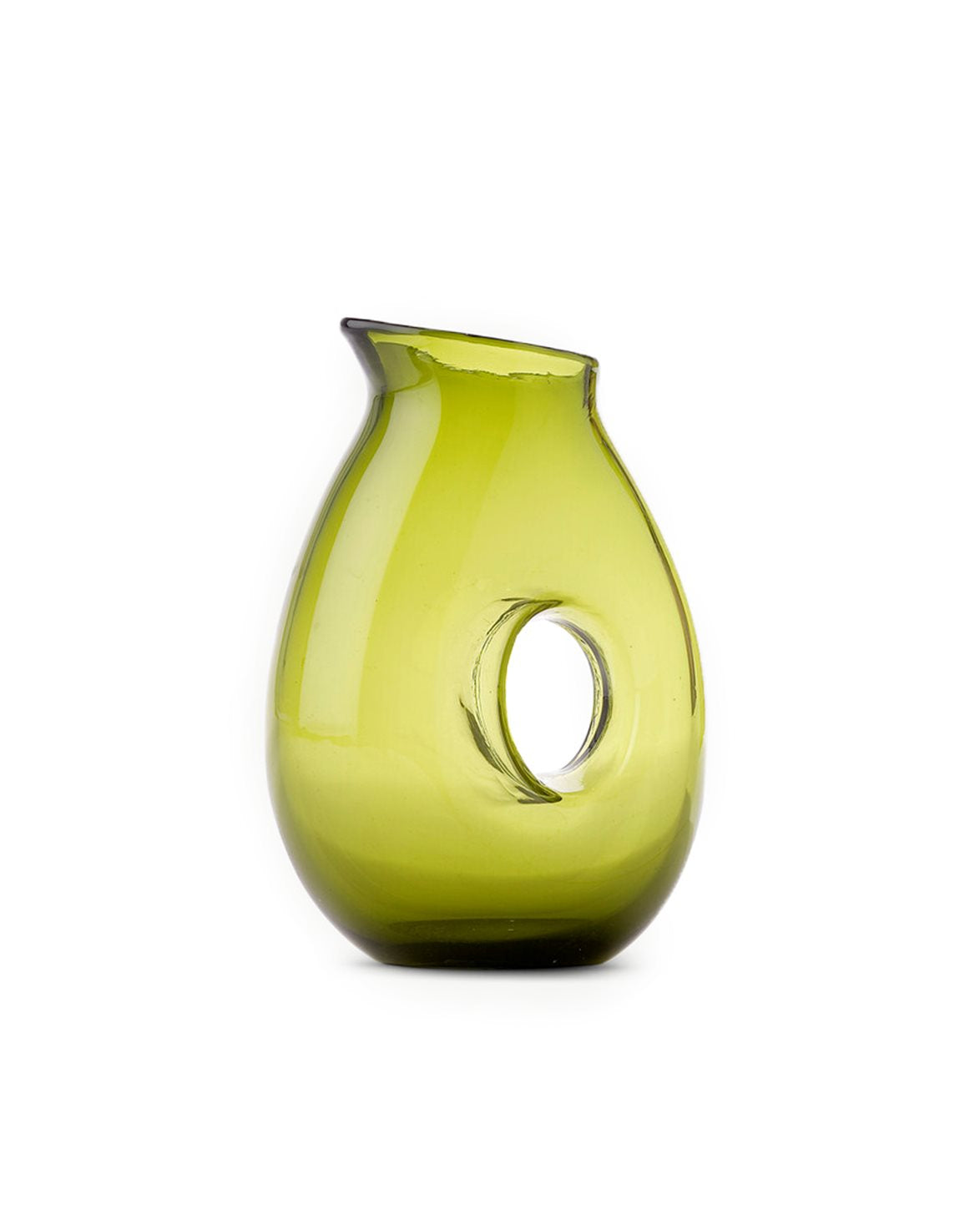 Jug With Hole Olive Green