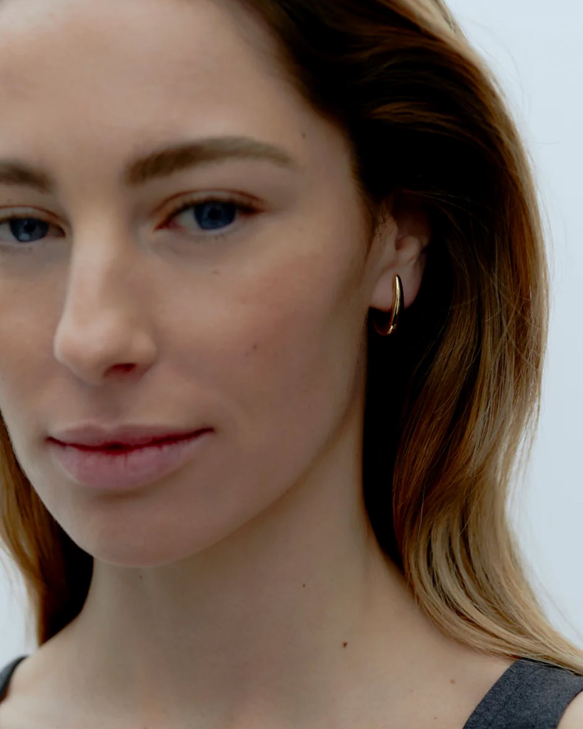 Dualism Sculptural Earrings Gold