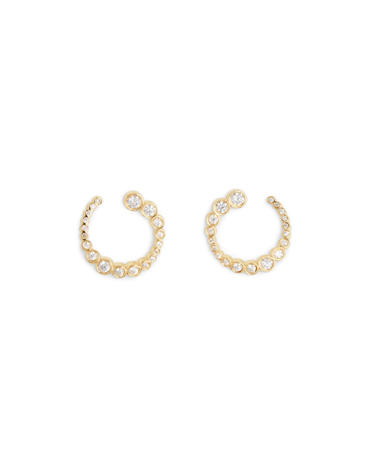 Odette Spiral Earrings Gold
