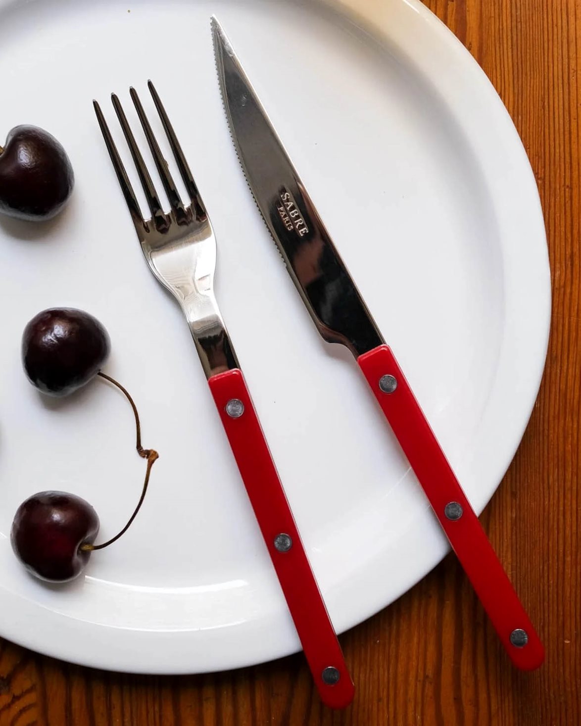 Bistro Dinner Fork Burgundy