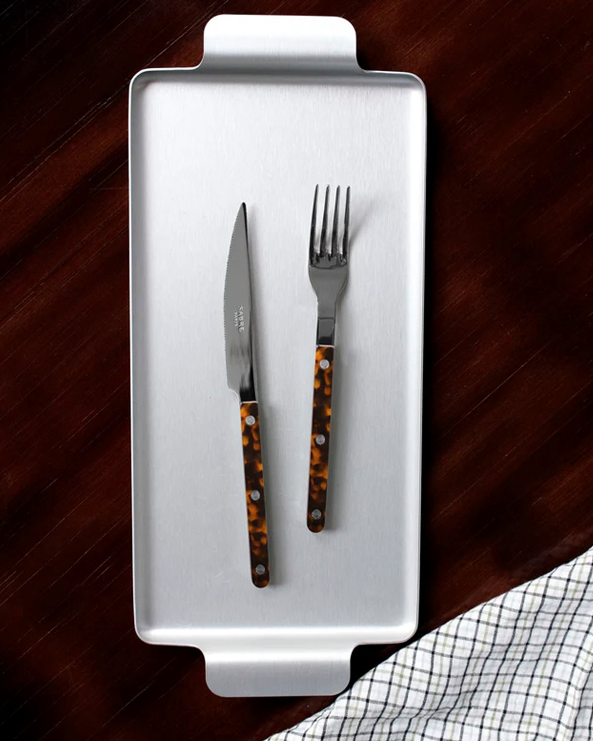 Bistro Dinner Fork Faux Tortoise