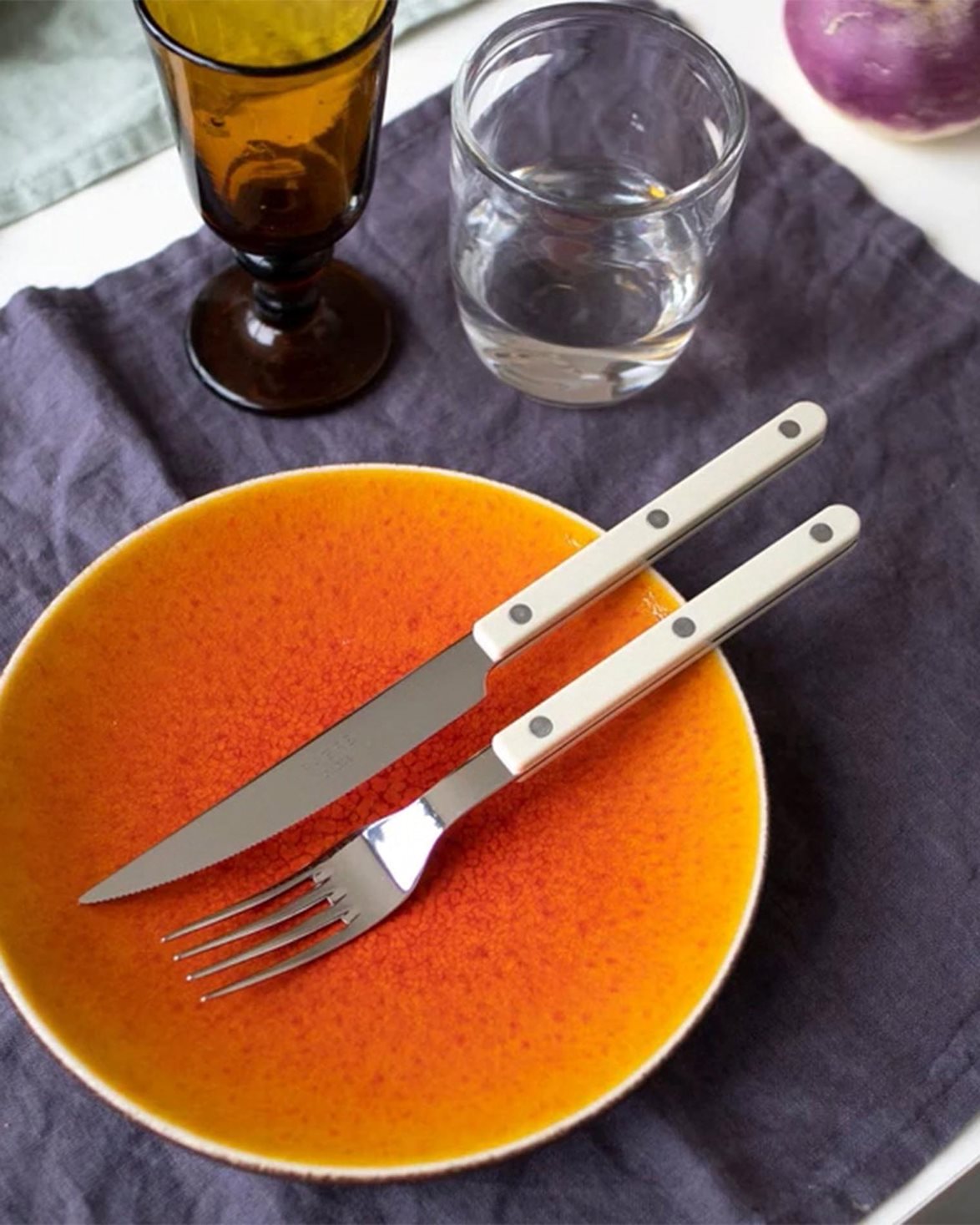 Bistro Dinner Fork Ivory