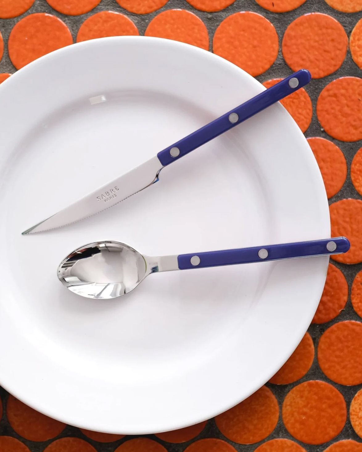 Bistro Dinner Knife Navy Blue