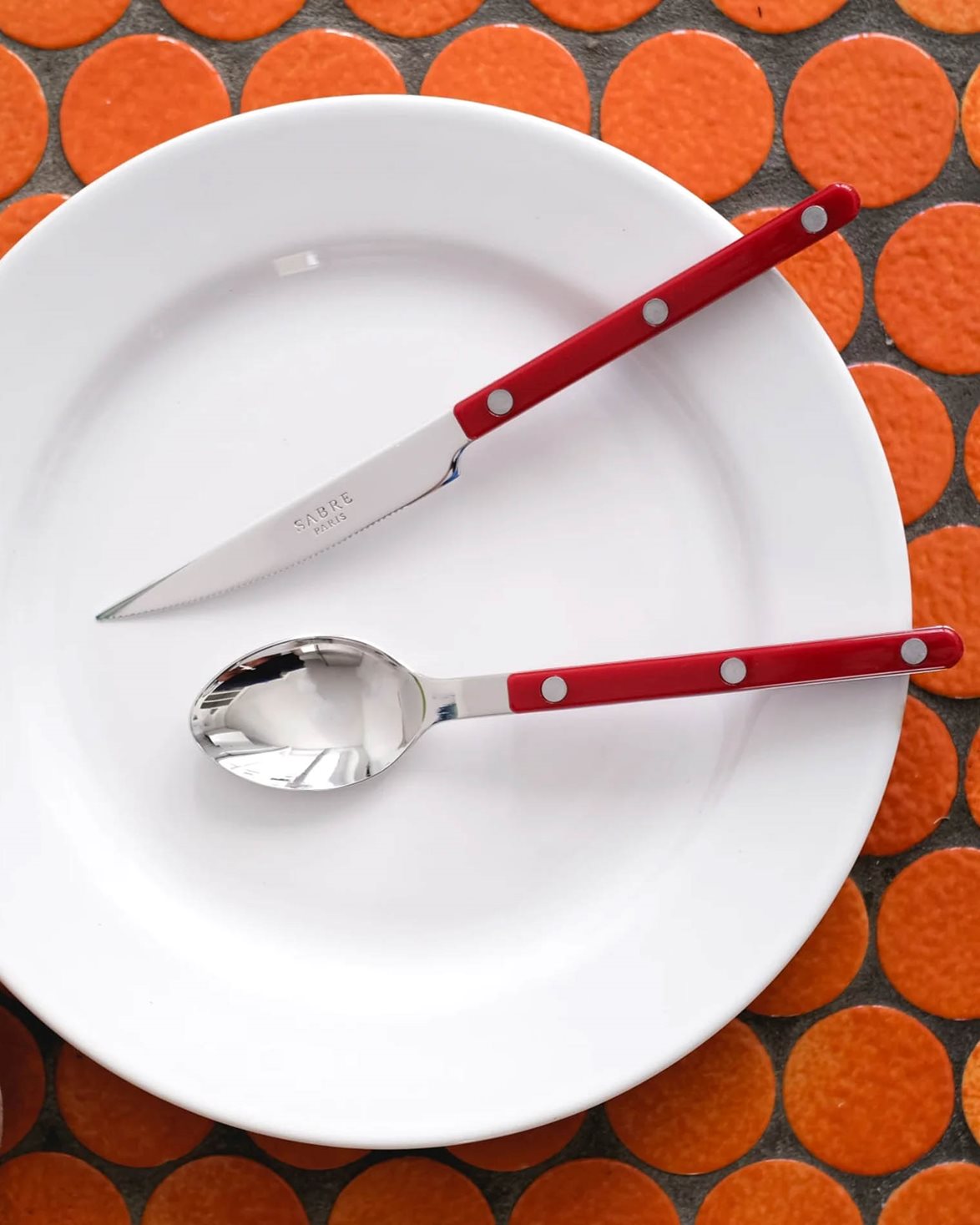 Bistro Soup Spoon Burgundy