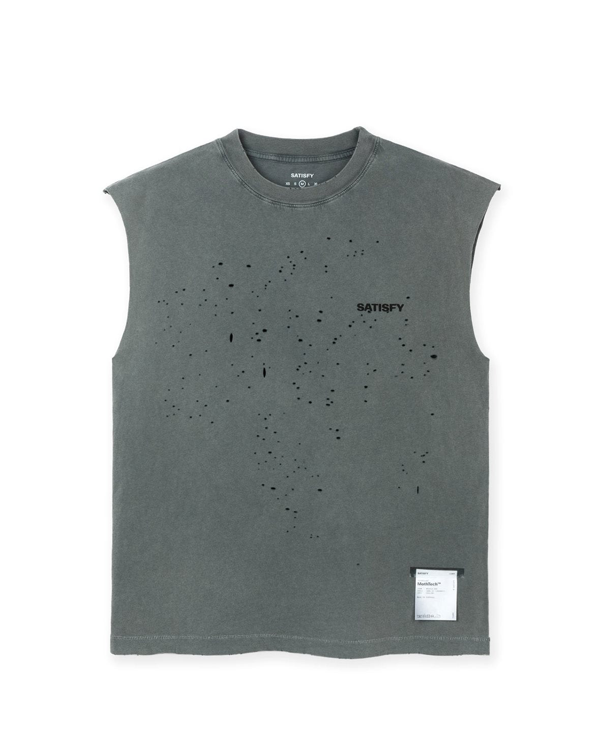 MothTech Muscle Tee Faded Black Rcm