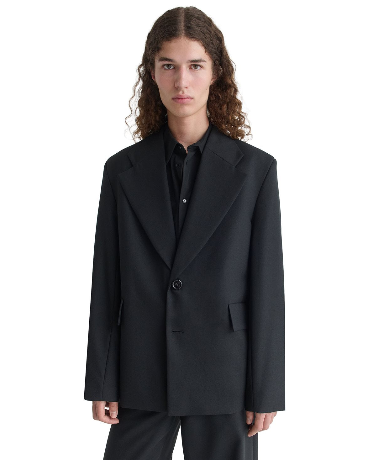 Amare Blazer Fine Black Wool