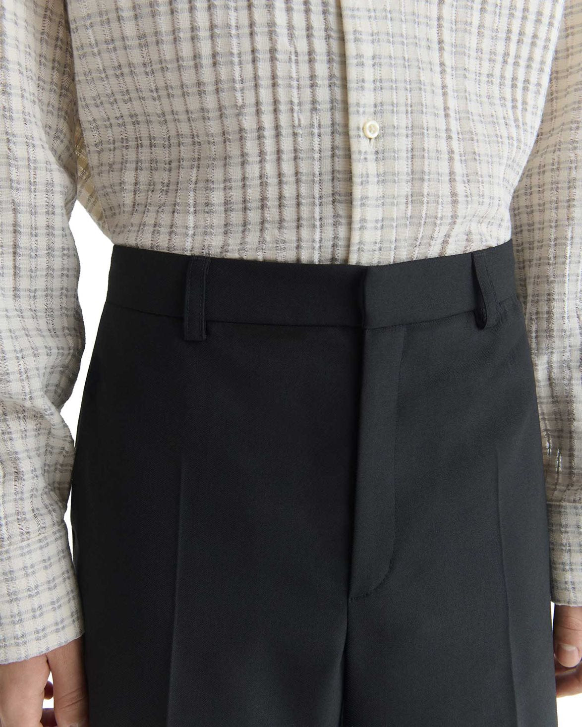 Jeon Trouser Fine Black Wool