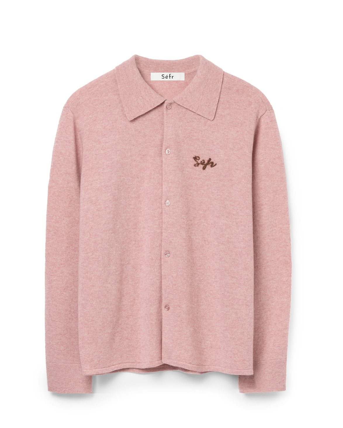 Knitted Shirt Dark Pink