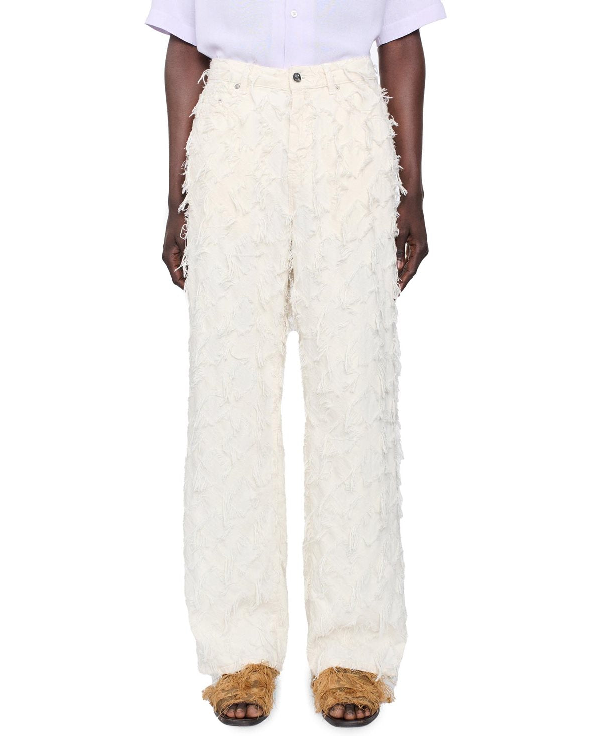 Nikos Jeans White Twill