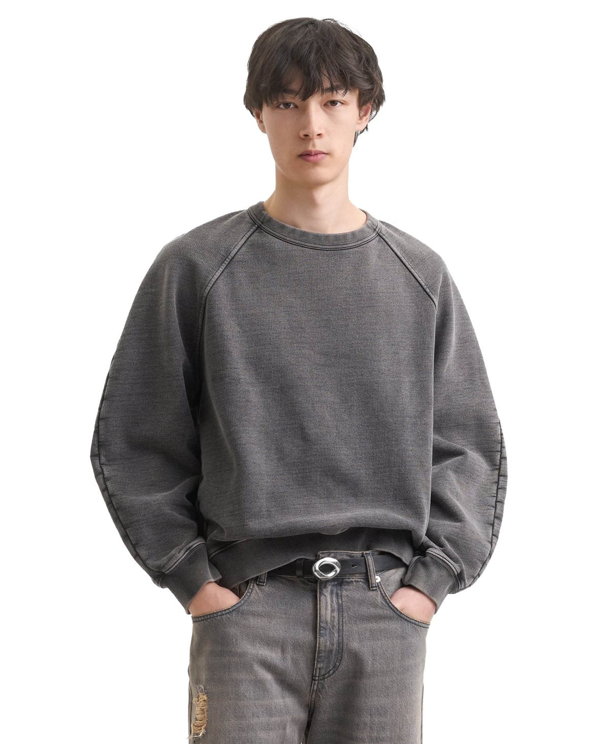 Raglan Sweatshirt Washed Grey