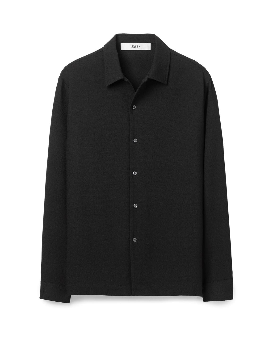 Sense Shirt Black Crepe