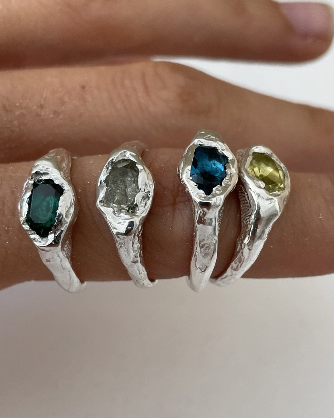 Faro Ring Blue Silver